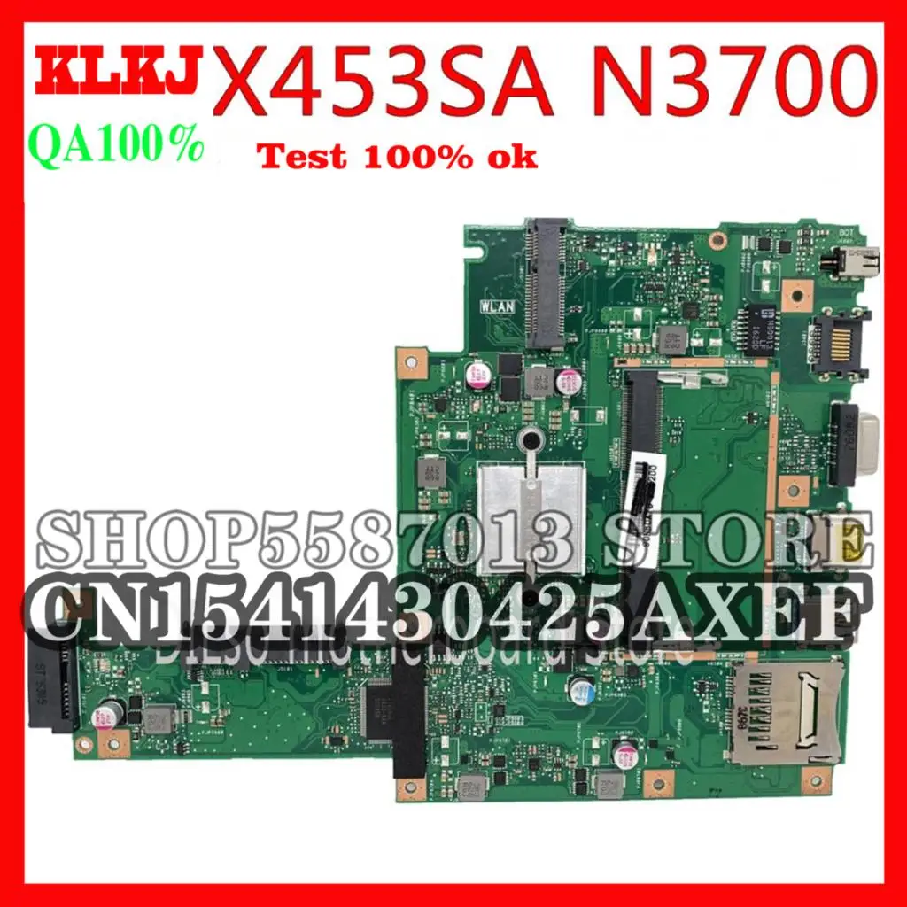 KLKJ X453SA Anakart ASUS için X453SA X453S X453 F453S Laptop Anakart Orijinal Dizüstü N3700 Test Anakart Stokta