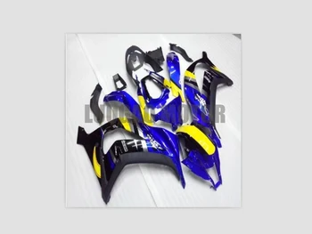 Laminer akış Vücut Kitleri Için ZX 10R Kawasaki Ninja Mavi Sarı ZX10R 2011 2012 2013 Motosiklet Fairing kiti (Enjeksiyon)