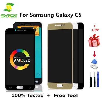 Lcd Ekran Için Samsung C5 C5000 SM - C5000 lcd ekran Ekran samsung için yedek Galaxy C5 Ekran Lcd ekran Modülü 5