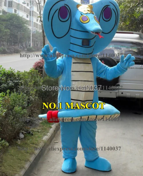 Maskot Mavi yılan Maskot Kostüm Özel Karikatür Karakter Karnaval Mascotte Kostüm Fantezi Elbise ÜCRETSİZ GEMİ WYT91342