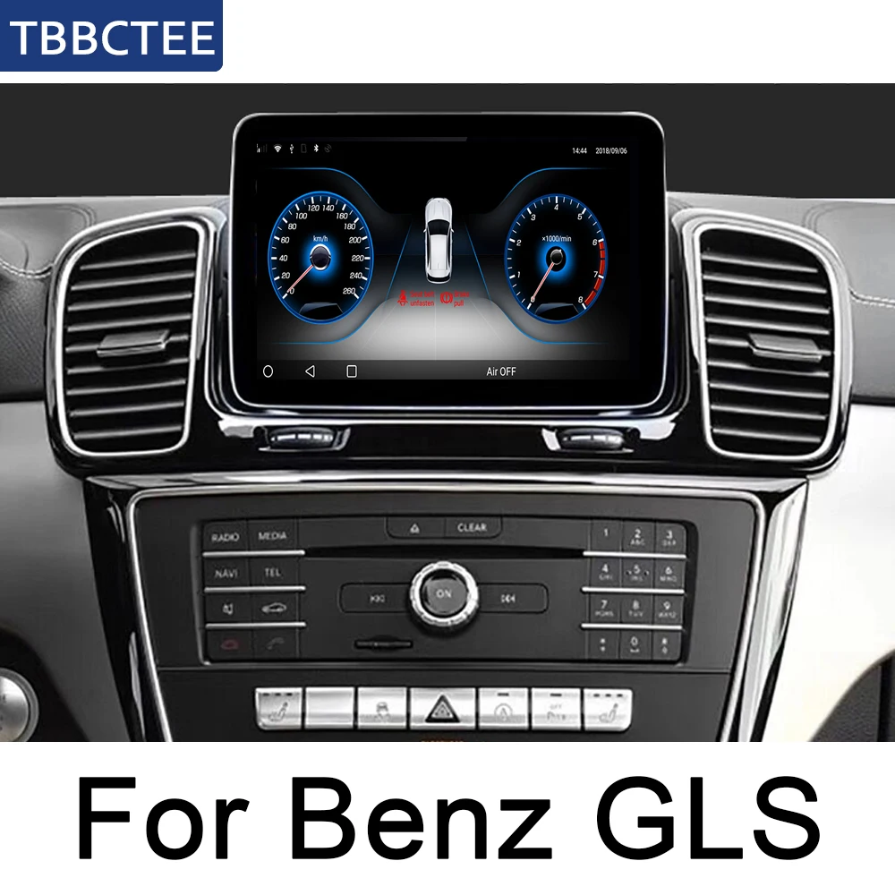 Mercedes Benz için GLS~2018 Araba Android Radyo GPS Multimedya oynatıcı stereo HD Ekran Navigasyon Navı Medya WİFİ