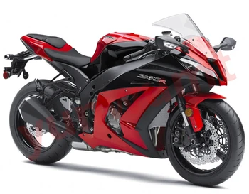 Motosiklet ABS 100 ℃ Enjeksiyon kalıp Tam Grenaj Için Kawasaki ZX-10R ZX10R 2011 - 11 12 13 14 15 Fairing Kitleri set kırmızı siyah