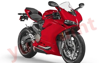 Motosiklet Enjeksiyon kalıp Tüm Laminer Akış Kiti Fit Ducati 899 1199 12 13 14 Panigale 959 1299 15 16 17 18 tam fairing seti kırmızı