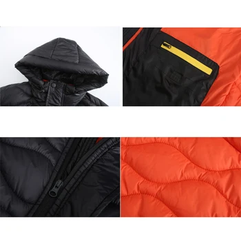 NaranjaSabor erkek 2021 Kış Sıcak Parkas Mont Düz Renk Kapüşonlu AB / ABD Boyutu Ceketler Moda Erkek Giyim N743