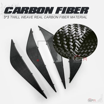 Nissan 2012 On için R35 EPA Stil Karbon Fiber Arka Altında Alt Difüzör Bıçak 4 adet Parlak Kaplama GTR DBA Splitter Vücut Kiti Trim