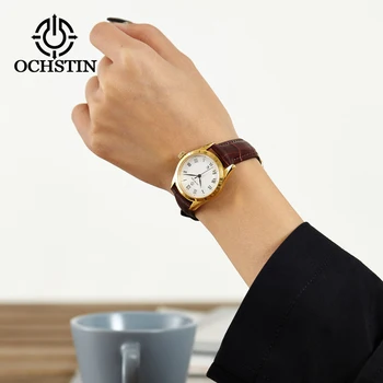 OCHSTIN Kadın quartz saat Japonya Hareketi Beyaz Siyah kadranlı saatler Lüks Bayanlar Kol Saati Kız Hediye Saat Relogio Feminino