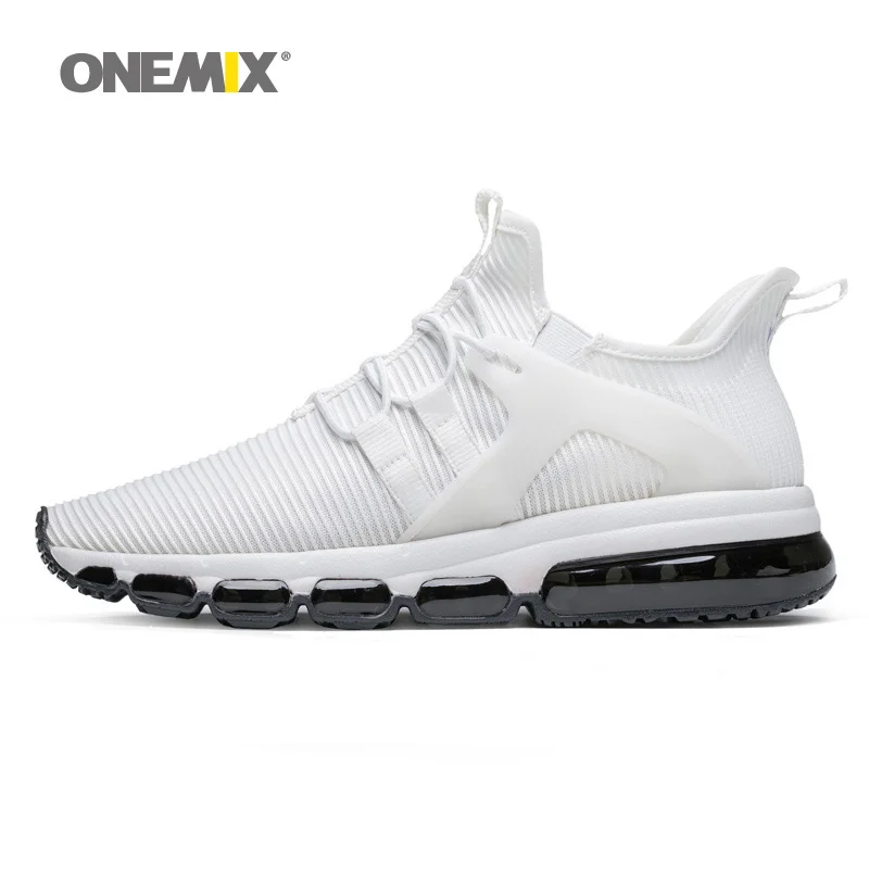 ONEMIX hava yastığı Kadın Koşu Sneakers Nefes Atletik Spor Eğitmenler Açık Yürüyüş Hafif rahat ayakkabılar Erkekler İçin
