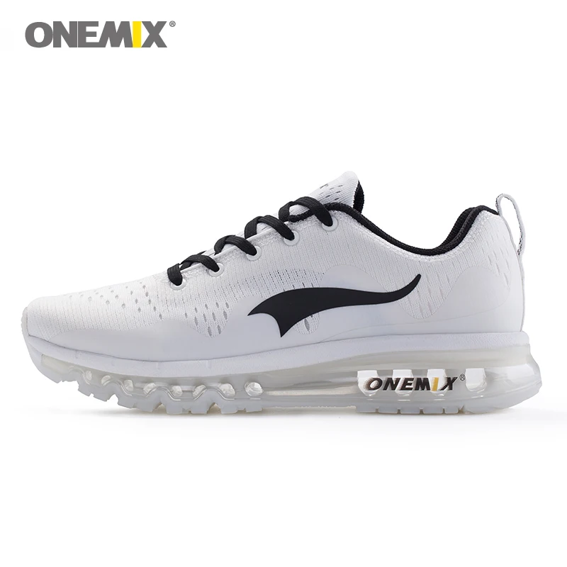 ONEMIX İçin koşu ayakkabıları erkek Nefes Örgü ışık örgü hava yastığı koşu spor ayakkabılar Spor Yürüyüş Sönümleme Sneakers