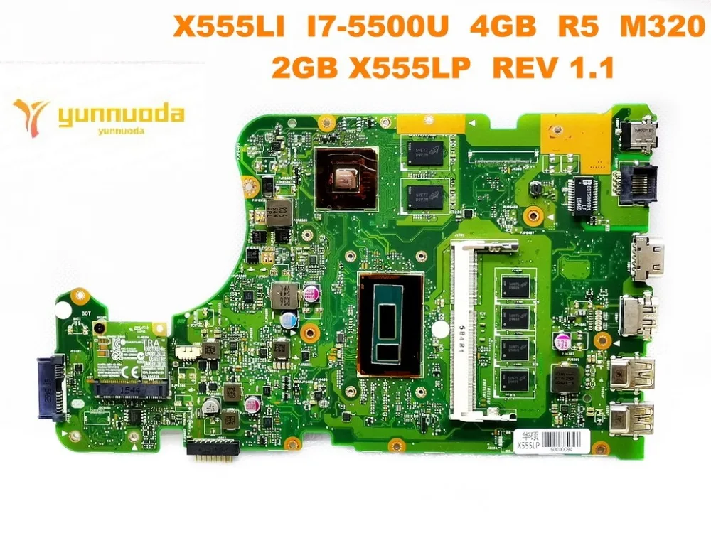 Orijinal ASUS X555LP laptop anakart X555LI I7-5500U 4 GB R5 M320 2 GB X555LP REV 1.1 test iyi ücretsiz gönderim