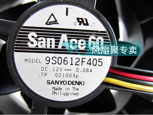 Orijinal Sanyo 9S0612F405 6cm60 * 60 * 25 12V0. 08A 3 satır çift bilyalı dilsiz fan