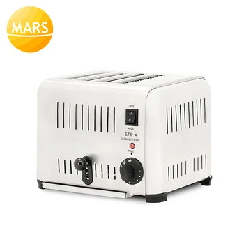 Paslanmaz Çelik Kahvaltı Tost Sandviç Makinesi Ticari 220 V Ekmek Pişirme Makinesi Elektrikli ızgara Fırın 4 Dilimleri