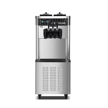 Profesyonel Yüksek Kaliteli Zemin Standı Istihbarat Otomatik Ticari 3 Lezzet Yumuşak Dondurma Makinesi Yiyecek ve İçecek Dükkanı İçin