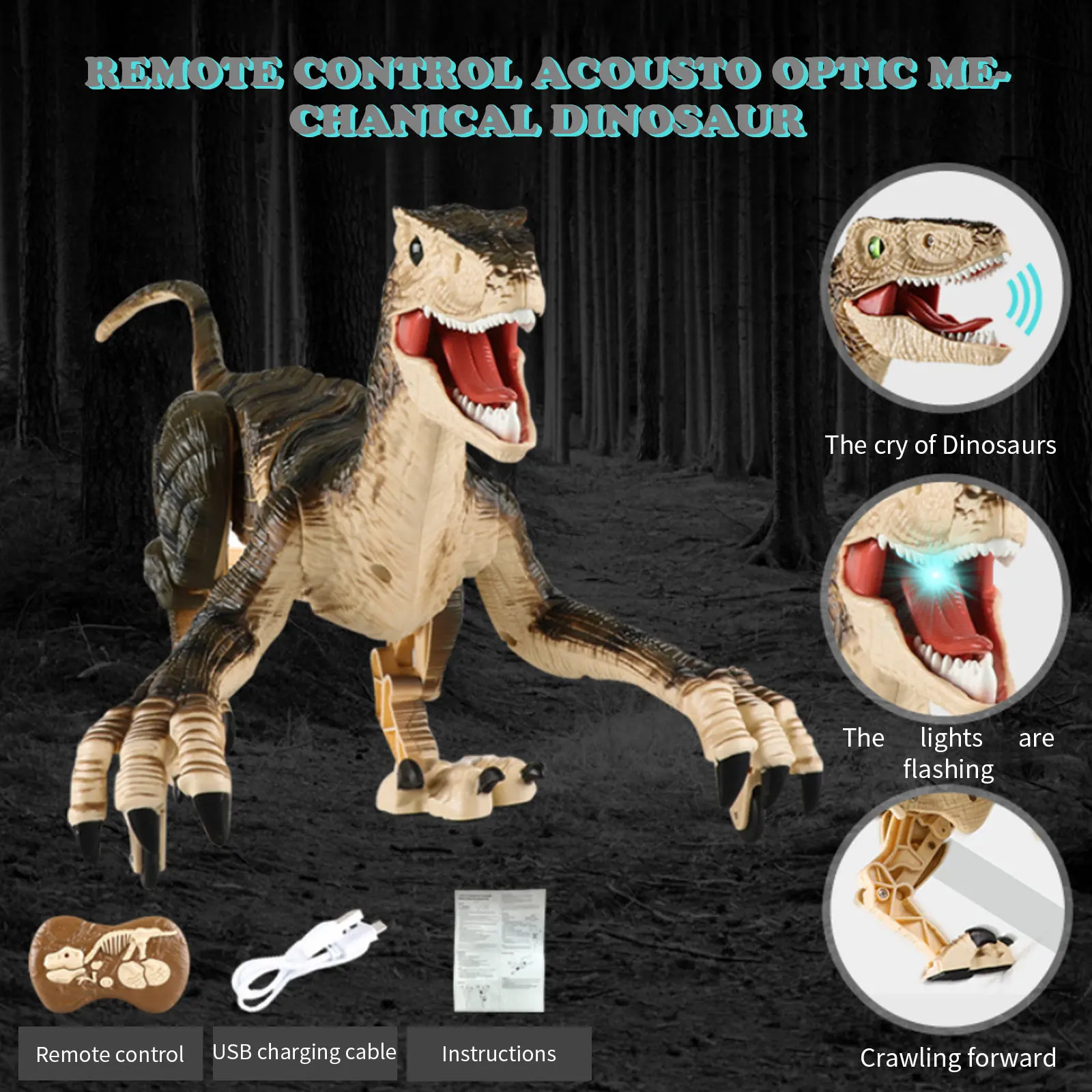 RC Dinozor Oyuncaklar Uzaktan Kumanda Akıllı Aydınlatma Ses Yürüyüş Hayvanlar Jurassic Dinozor Elektrik Kontrollü Oyuncaklar Çocuklar için