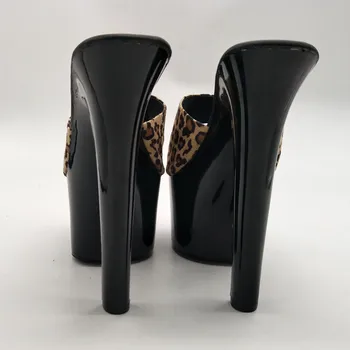 Rncksı Yeni Klasik Kadın Siyah Platformu burnu açık ayakkabı 17 cm Yüksek topuklu ayakkabılar Seksi Kız Gece Kulübü Kutup Dans Parti Terlik