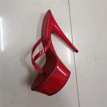 Rncksı Yeni Yaz Moda Yeni Düğün Ayakkabı Platformu Terlik 15 cm Yüksek Topuklu Kadın Ayakkabı Parti Seksi Starps Ayakkabı