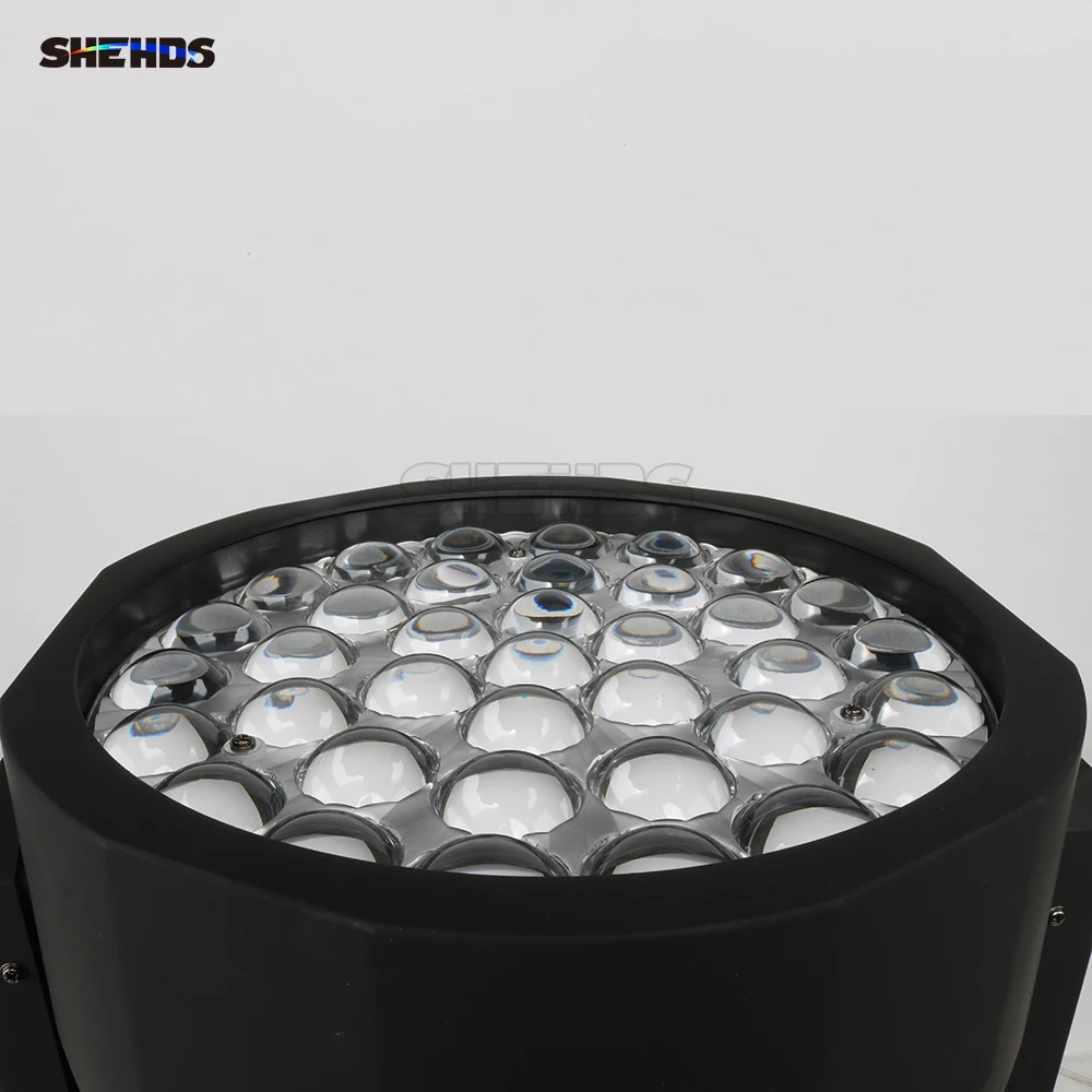 SHEHDS Yeni Gelmesi 37X15 W LED Yakınlaştırma Yıkama RGBW hareketli kafa aydınlatma DMX 16/24/29 CH DJ Disko parti sahne ışıkları