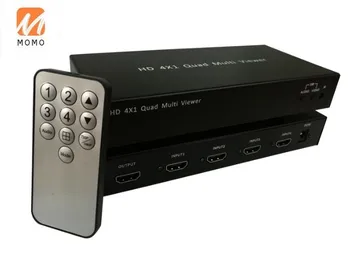 Splitter 4X1 IR Uzaktan Kumanda 4 Kanal HDMI Multiviewer Anahtarı