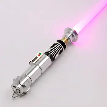 Star Wars Luke EP6 Pürüzsüz Salıncak Ağır Metal Neo Piksel Lightsaber 12 Renkler Metal Kolu Blaster FOC Lazer Kılıç Kilit-up Oyuncaklar