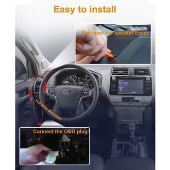 Toyota Land Cruiser 2016-2018 için Araba Android Aksesuarları Multimedya Oynatıcı GPS Navigasyon Sistemi Radyo HD Ekran Stereo