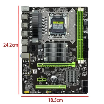 X58 Bilgisayar Anakartı, 1366-Pin DDR3 RECC Bellek Masaüstü Bilgisayar Oyun Seti Anakartı, X5650 İ7CPU Setini Destekler