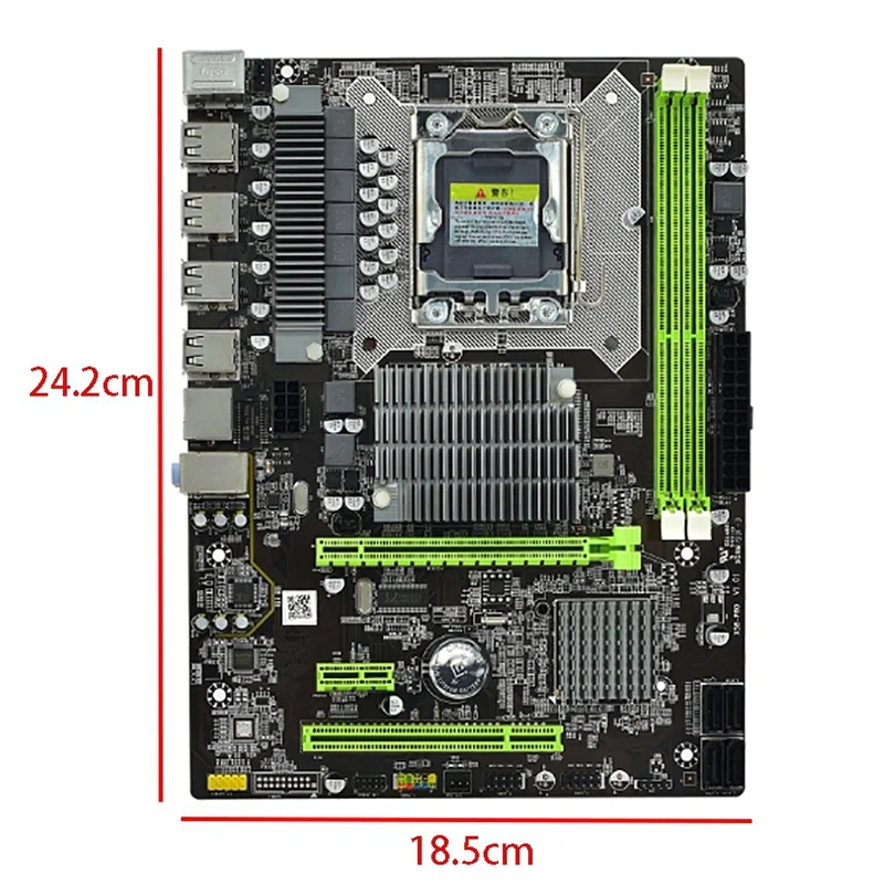X58 Bilgisayar Anakartı, 1366-Pin DDR3 RECC Bellek Masaüstü Bilgisayar Oyun Seti Anakartı, X5650 İ7CPU Setini Destekler 0