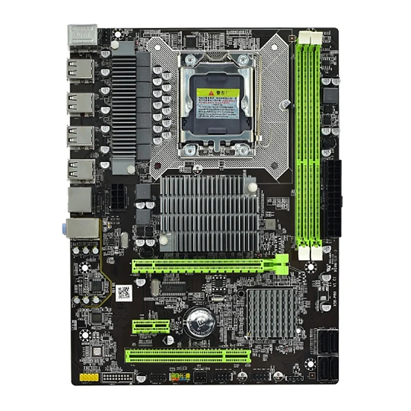 X58 Bilgisayar Anakartı, 1366-Pin DDR3 RECC Bellek Masaüstü Bilgisayar Oyun Seti Anakartı, X5650 İ7CPU Setini Destekler 1