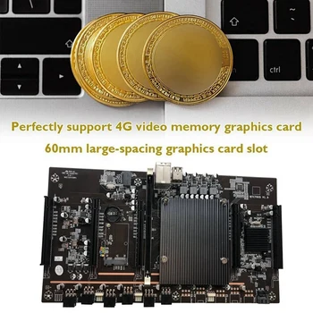 X79 H61 BTC Madenci Anakart ile E5 2609 V2 CPU + Soğutma Fanı LGA 2011 DDR3 Desteği 3060 3070 3080 Grafik Kartı