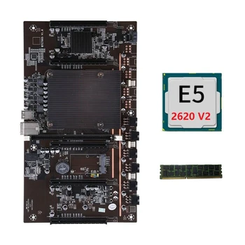 X79 H61 BTC Madencilik Anakart LGA 2011 DDR3 Desteği 3060 3070 3080 Grafik Kartı ile E5 2620 V2 CPU + RECC 4G DDR3 RAM 5