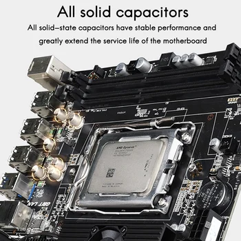 X89 Anakart CPU Soğutma Fanı AMD Opteron 6100/6200/6300 CPU 2XDDR3 ECC / REG DIMM RAM PCIE 1X 16X SATA2 USB3. 0