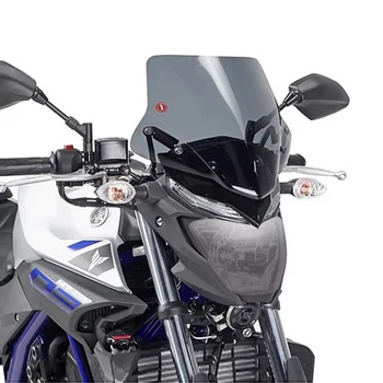 Yamaha Mt-03 için Motosiklet Modifiye Far Koruma Levhası Kapağı ve Gözü