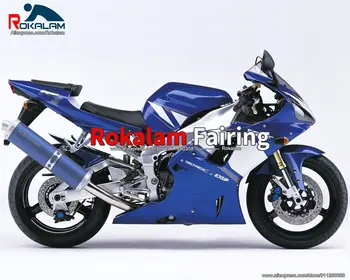 Yamaha YZF1000 R1 2000 2001 Için kaporta YZF-R1 00 01 Siyah Beyaz Mavi Motosiklet Laminer Akış (Enjeksiyon)