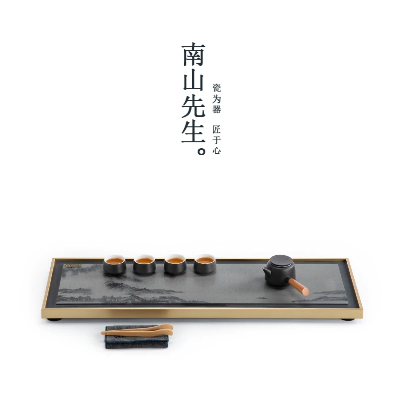 Çin Siyah çay Seti Estetik Süslemeleri Hediye Kutusu Çay Seti Seyahat Taşınabilir Kung Fu Juegos De Vajilla Yemek Setleri BG50TS